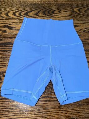lululemon athletica High-Rise Bike Shorts in Light Blue